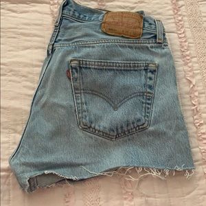 Vintage Levi’s 501 shorts.